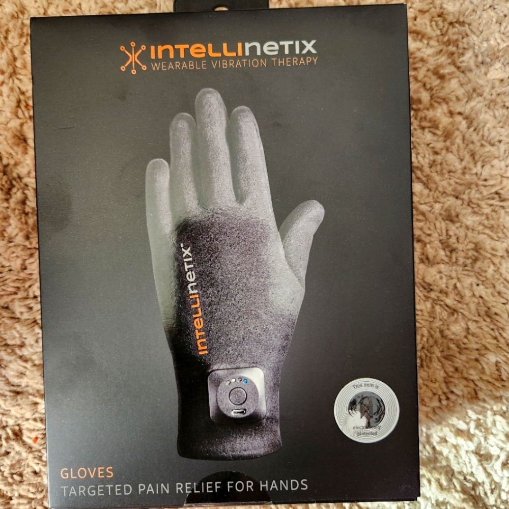 Intellinetix Wearable Vibration Therapy Gloves Size Small